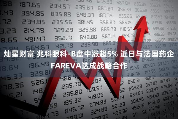 灿星财富 兆科眼科-B盘中涨超5% 近日与法国药企FAREVA达成战略合作