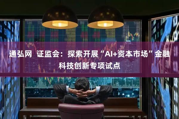 通弘网 证监会:探索开展“AI+资本市场”金融科技创新专项试点
