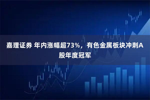 嘉理证券 年内涨幅超73%，有色金属板块冲刺A股年度冠军