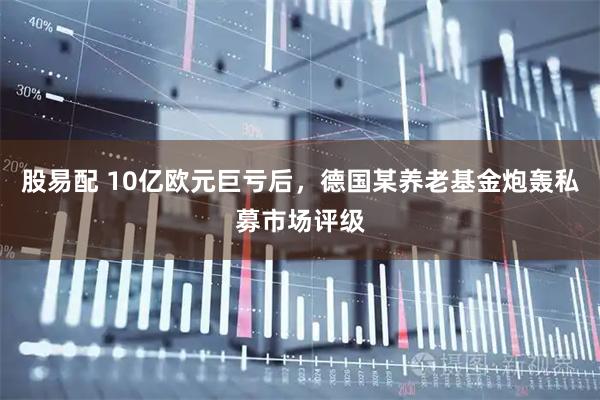 股易配 10亿欧元巨亏后，德国某养老基金炮轰私募市场评级