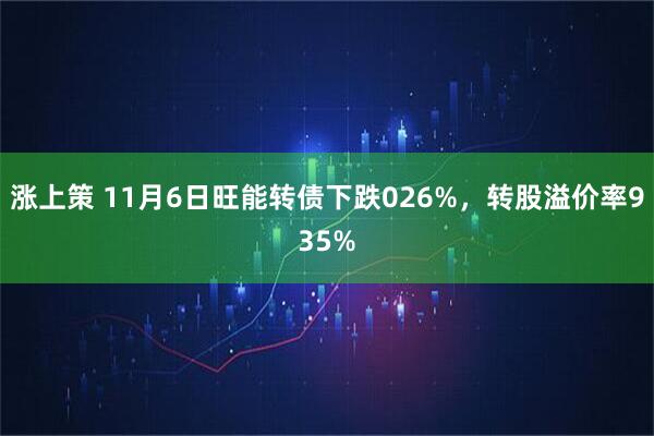 涨上策 11月6日旺能转债下跌026%,转股溢价率935%